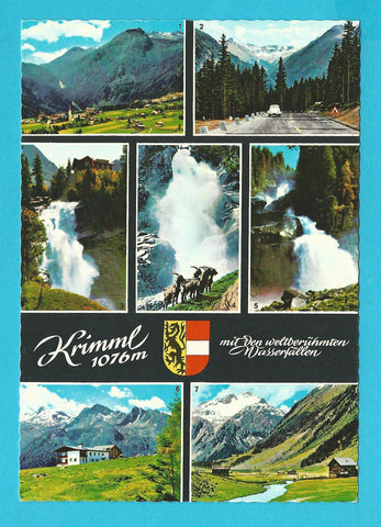 AK Krimml mit den weltberühmten Wasserfällen.