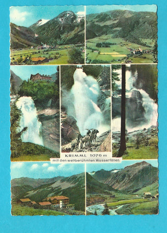 AK Krimml mit den weltberühmten Wasserfällen.
