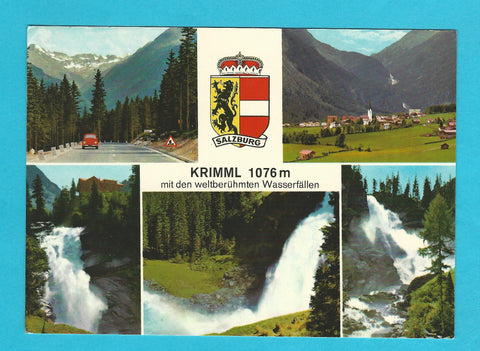 AK Krimml mit den weltberühmten Wasserfällen.