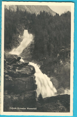 AK Unterer Krimmler Wasserfall.
