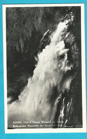 AK Krimml Unterer Wasserfall.