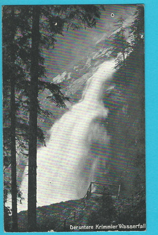 AK Der untere Krimmler Wasserfall. (1928)