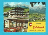 AK Maria Alm. Pension Edelweiß. Familie Steger.