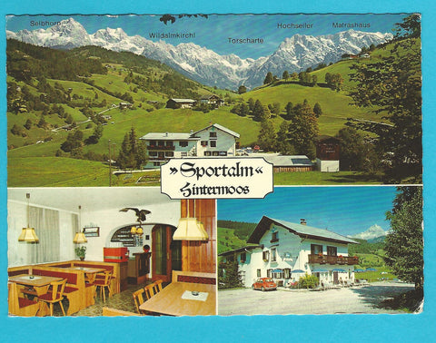 AK Hintermoos, Bachwinkel 17. Alpengasthof Sportalm.