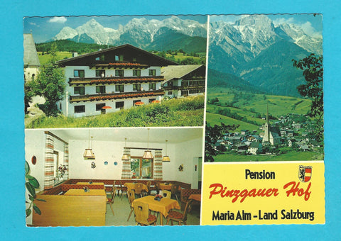 AK Maria Alm 35. Pension Pinzgauer Hof. Fam. Schwaiger.