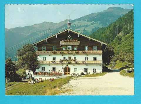 AK Maria Alm, Schattberg 5. Frühstückspension Hinterjetzbachhof. Bes. Fam. Leitner.