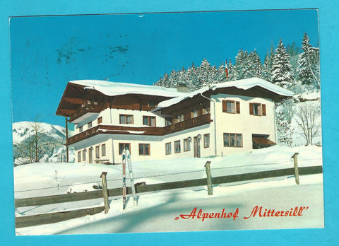 AK Alpenhof Mittersill. Gasthaus Pension Bes. Fam. Bartl Goller. Mittersill, Paß Thurn-Straße.
