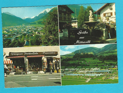 AK Grüße aus Mittersill. Pinzgauer Souvenir- und Trachtenstüberl. Fam. Jungwirth.