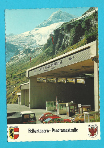 AK Felbertauern - Panoramastraße. Nordeinfahrt. Tunnellänge.