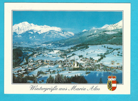 AK Wintergrüße aus Maria Alm.
