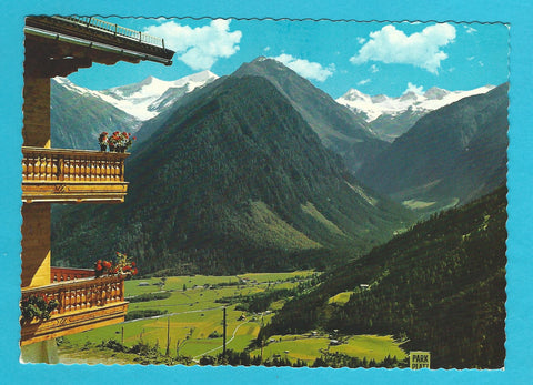 AK Alpengasthof Rechtegg. Blick gegen Klein- und Großglockner.