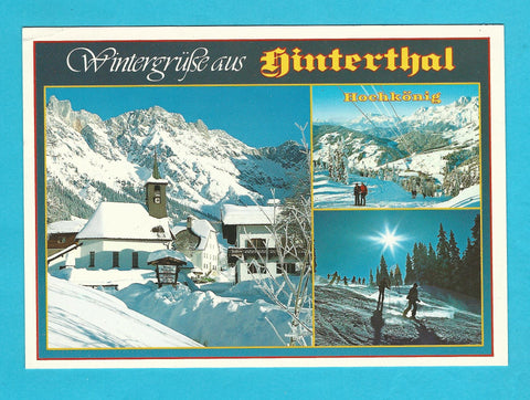 AK Wintergrüße aus Hinterthal.