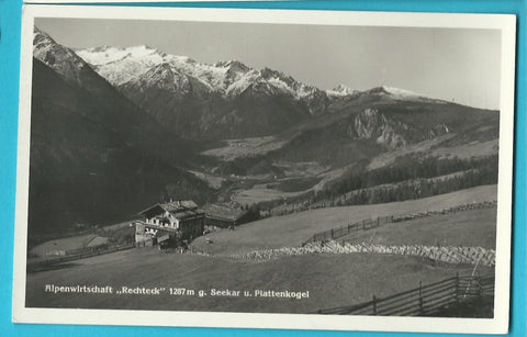 AK Alpenwirtschaft Rechteck g. Seekar u. Plattenkogel. (1938)