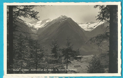 AK Unter- u. Ober - Sulzbachtal mit Klein-  u. Gross-Venediger.