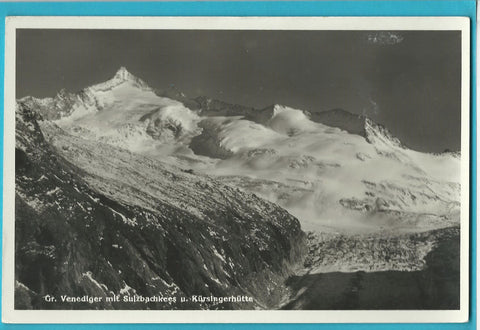 AK Gr. Venediger mit Sulzbachkees u. Kürsingerhütte. (1937)