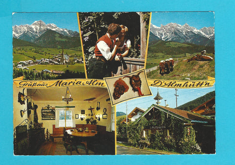 AK Gruß aus Maria Alm. D'Almhütt'n.