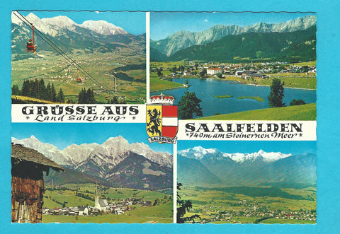 AK Grüsse aus Saalfelden.