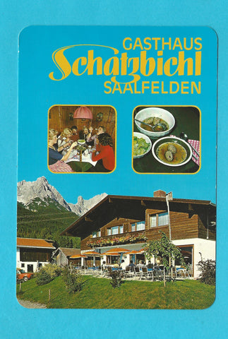 AK Saalfelden. Gasthaus Schatzbichl. Bes. G. u. Ch. Schlederer. Ramseiden 82.