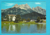 AK Saalfelden. Ritzensee und Schloß. Ritzen gegen Steinernes Meer.