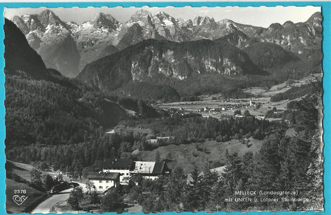 AK Melleck (Landesgrenze) mit Unken u. Loferer Steinberge.