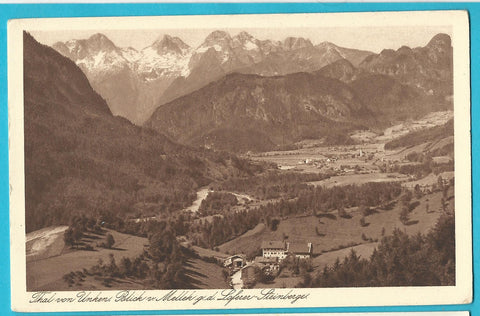 AK Thal von Unken. Blick v. Melleck g. g. Loferer-Steinberge.