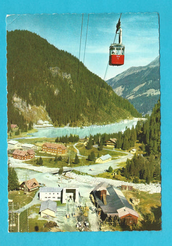 AK Enzingerboden mit Stausee und Talstation der Stubach-Seilbahn zum Weißsee.