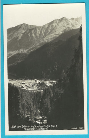 AK Blick vom Grünsee auf Enzingerboden Stubachtal.