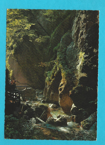 AK Weißbach bei Lofer. Seisenberg-Klamm.