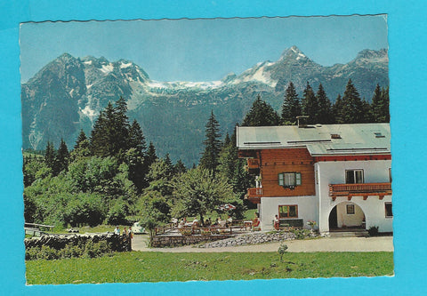 AK Weißbach bei Lofer. Hinterthal Gasthof-Pension Lohfeyer.