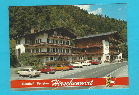 AK Bruck an der Glocknerstraße. Gasthof und Pension Hirschenwirt Familie Hasenauer.