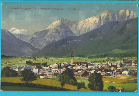 AK Saalfelden gegen die Leoganger Steinberge.