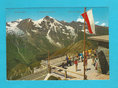 AK Grossglockner Hochalpenstrassen. Aussichtsterrasse Fuschertörl.