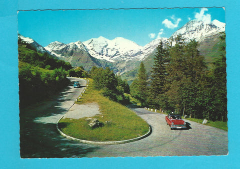 AK Großglockner Hochalpenstraße. Kehre 2 mit Fuscher Karkopf.