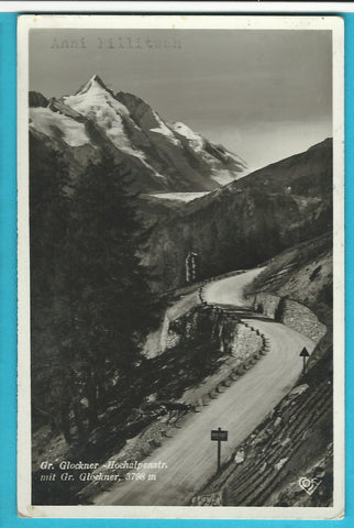 AK Großglockner Hochalpenstrasse mit Großglockner.