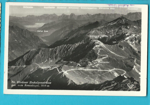 AK Gr. Glockner Hochalpenstrasse ges. vom Brennkogel.