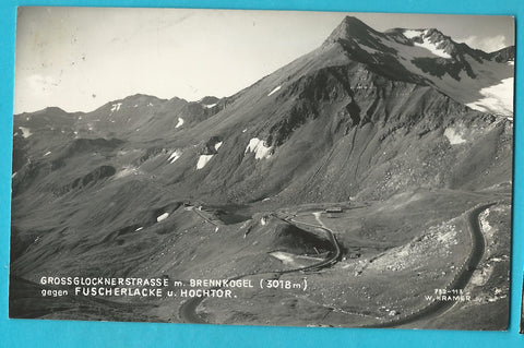 AK Grossglocknerstrasse m. Brennkogel gegen Fuscherlacke u. Hochtor.
