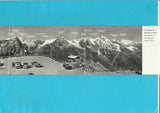 3teilige Panorama-AK Grossglockner Hochalpenstrasse Rundblick von der Edelweiss-Spitze.