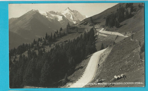 AK Neue Glocknerstrasse mit Grossglockner.