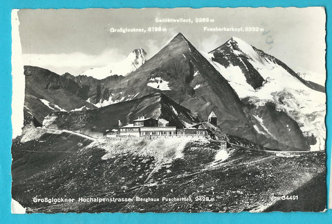 AK Großglockner Hochalpenstrasse, Berghaus Fuschertörl.