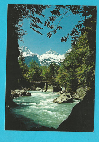 AK Lofer. Saalachschlucht mit Teufelssteg.