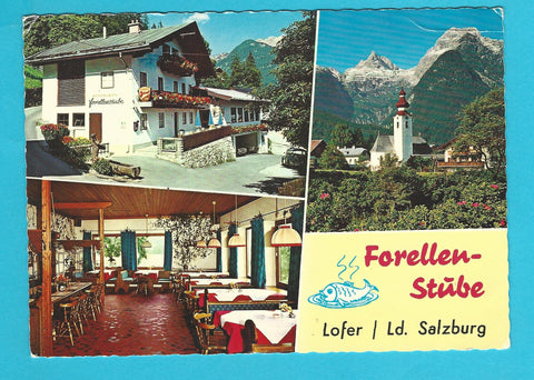 AK Lofer 7. Forellenstube. Inh. Johann Hirschbichler.