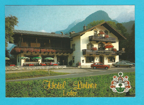 AK Lofer 59. Hotel Gasthof Lintner. Familie Kuhn.