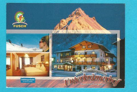 AK Fusch/Glocknerstraße. Familienpension Unterkrämerhof Appartement Haus Wallner.
