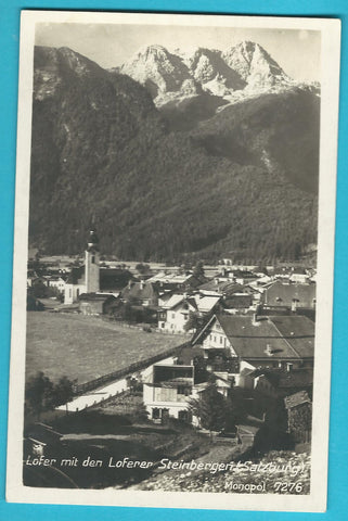 AK Lofer mit Loferer Steinbergen.