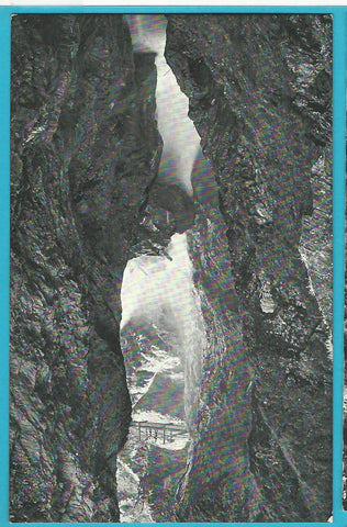 AK Die Kitzlochklamm mit der Schreckbrücke (1912)