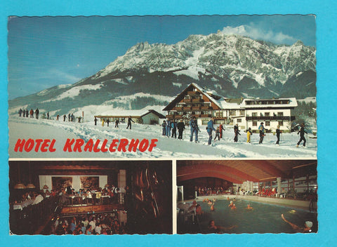 AK Leogang. Hotel Krallerhof. Bes. Sepp und G. Altenberger.