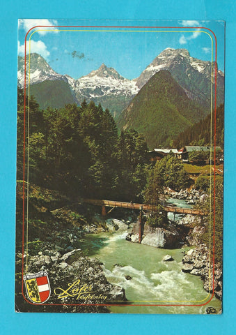 AK Lofer. Saalachbrücke Teufelssteg.