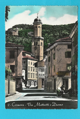 AK Cormons - Via Matteotti e Duomo.