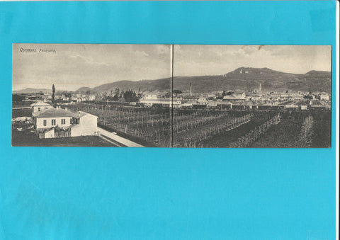 Panorama-AK Cormons. Panorama.