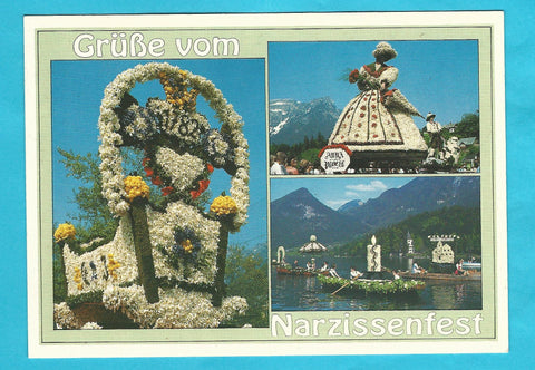 AK Grüße vom Narzissenfest im Ausseerland.